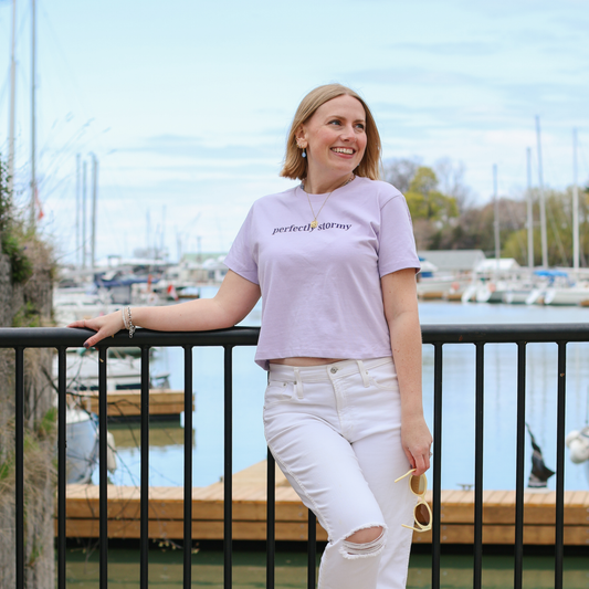 Perfectly Stormy Crop Tee